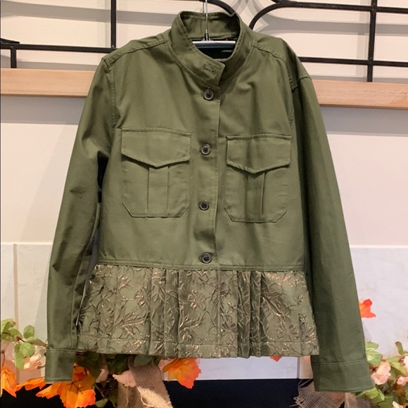 GAP Jackets & Blazers - GAP Olive denim jacket FINAL PRICE!!